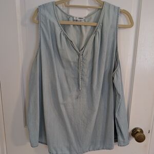 Somoma Light Denim Sleeveless Shirt